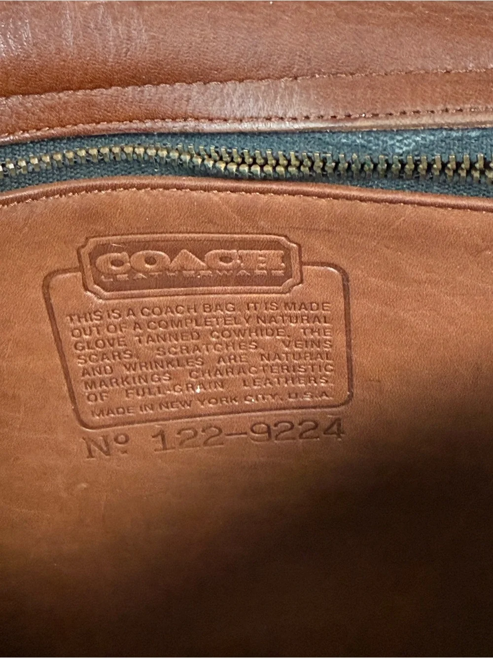 Coach Vintage 1980s NYC Mahogany Saddle Pouch Shoulder Leather Bag